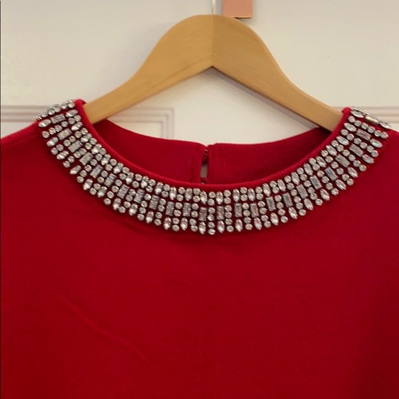 Talbots EMBELLISHED COTTON BLEND SWEATER Size M - Picture 3 of 8